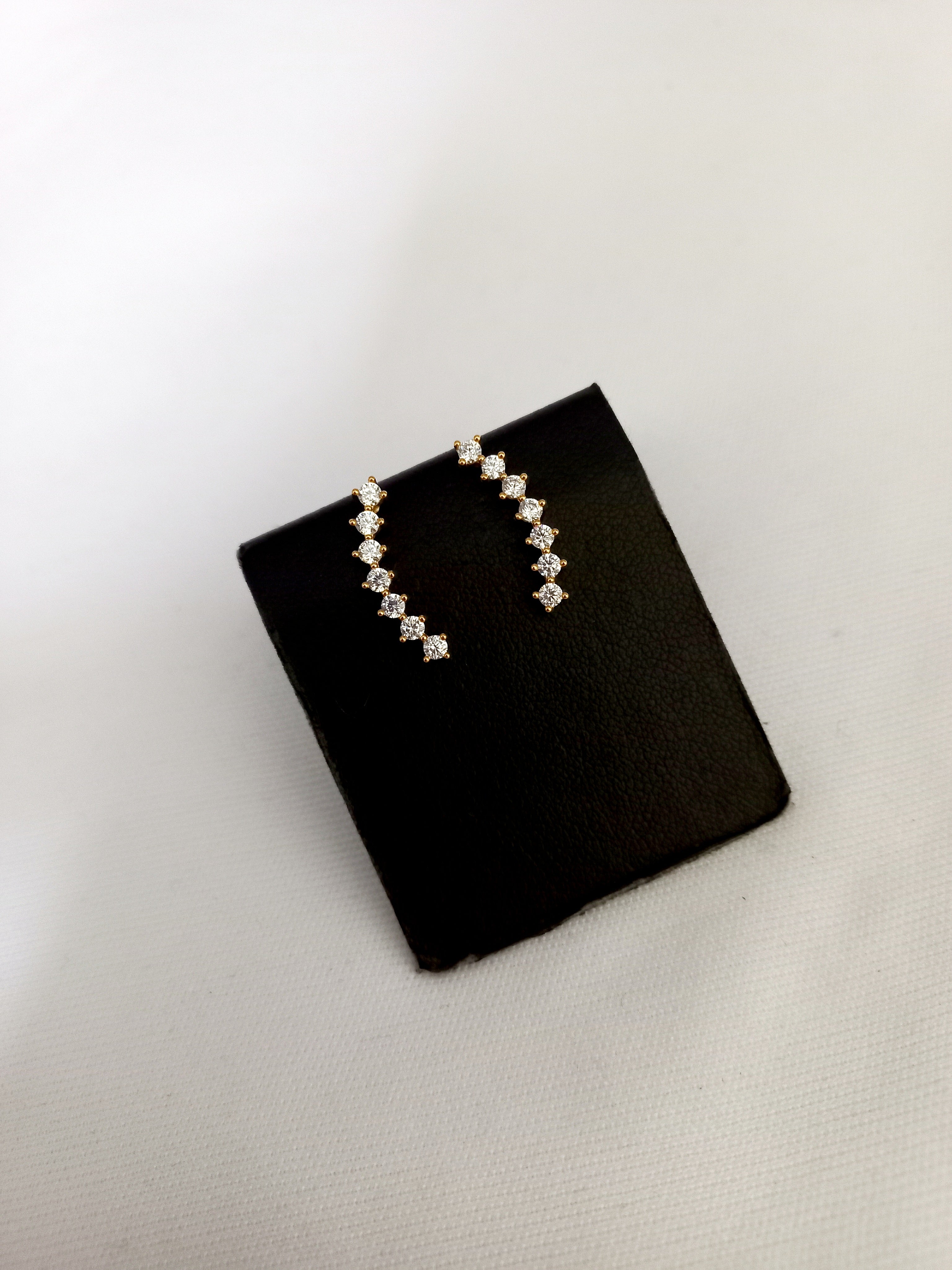 Golden Cascade Crystal Flat Back Piercing