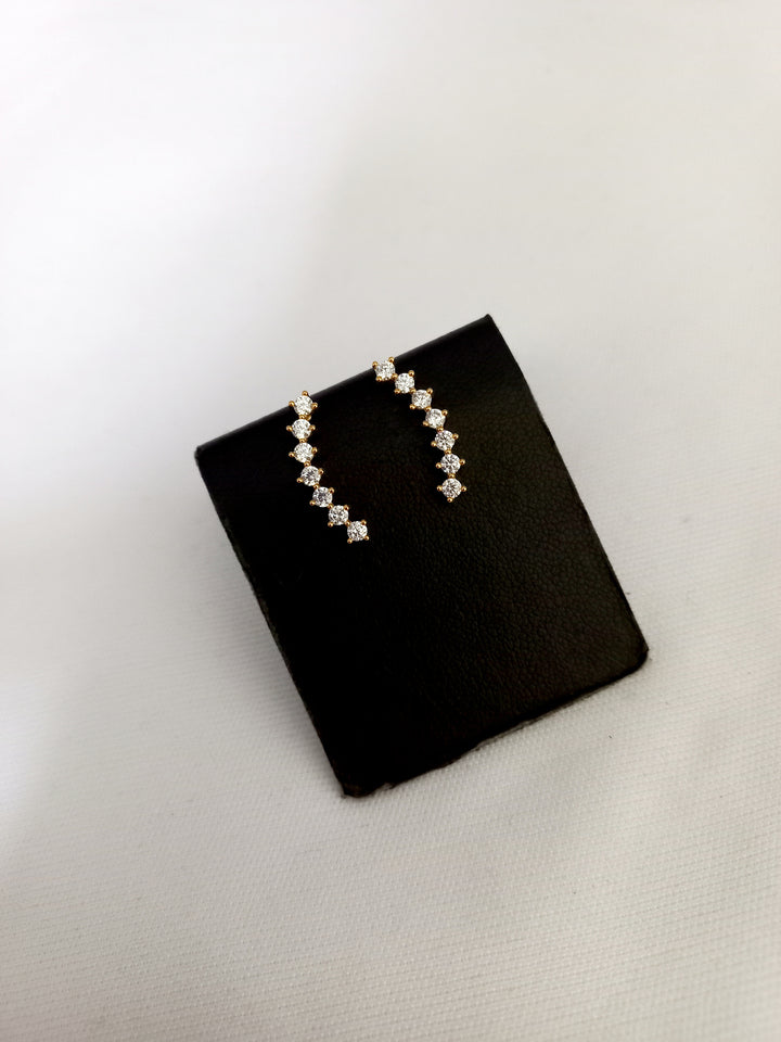 Golden Cascade Crystal Flat Back Piercing