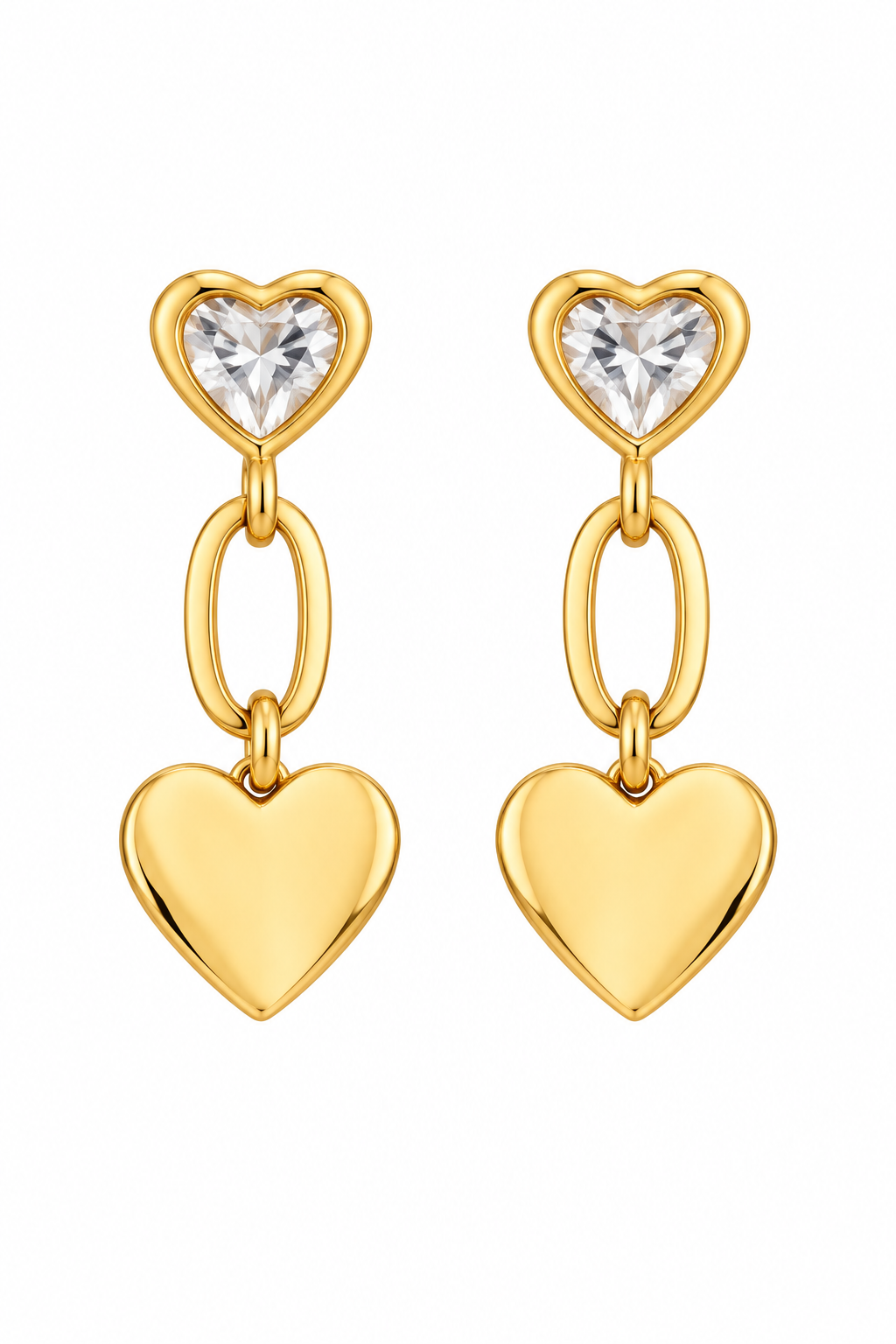 Golden Heart Earring