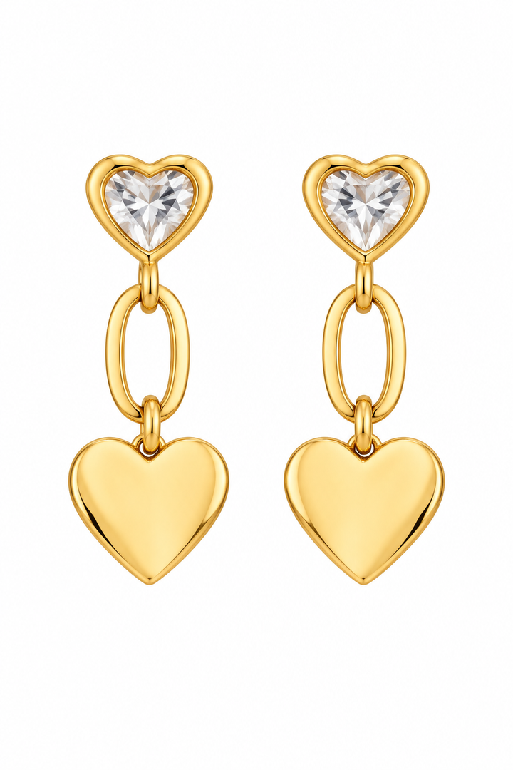 Golden Heart Earring