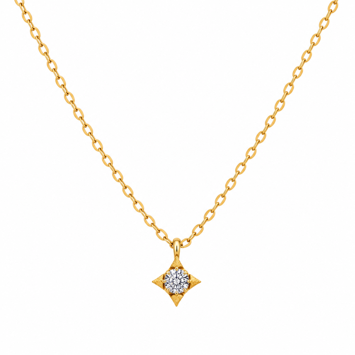 Delicate Gold Star Pendant Necklace
