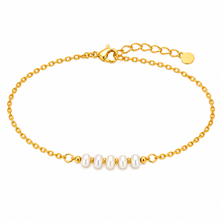Lustre Pearl Minimal Anklet