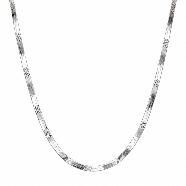 Men’s Sleek Silver Herringbone Chain