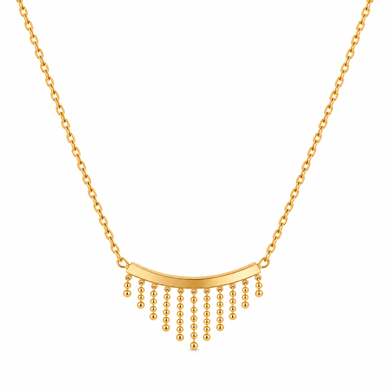 Gold Fringe Necklace