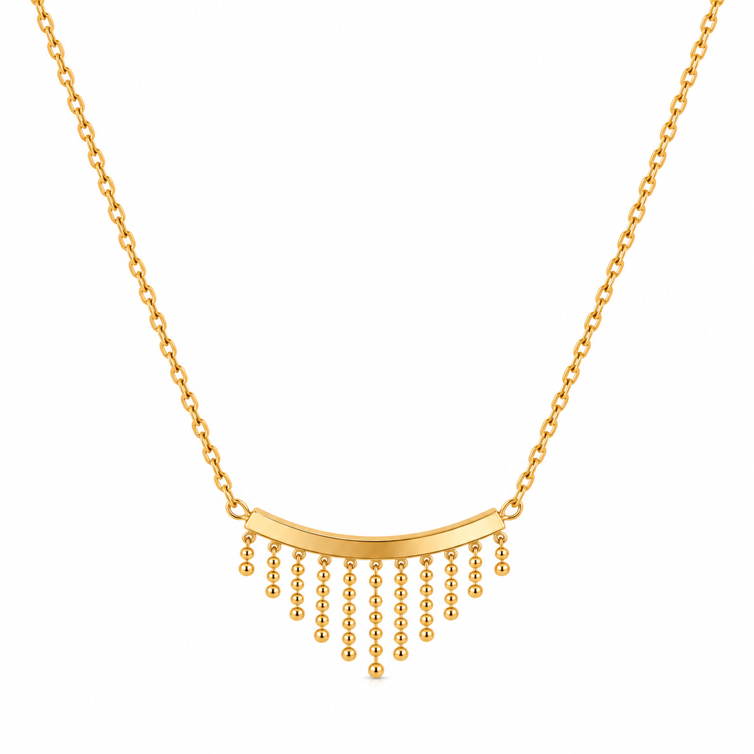 Gold Fringe Necklace