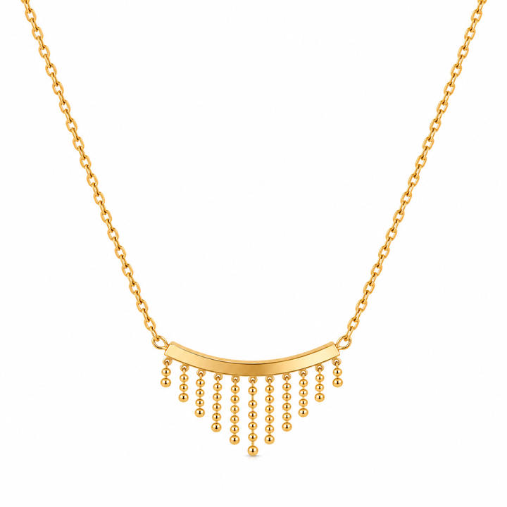 Gold Fringe Necklace
