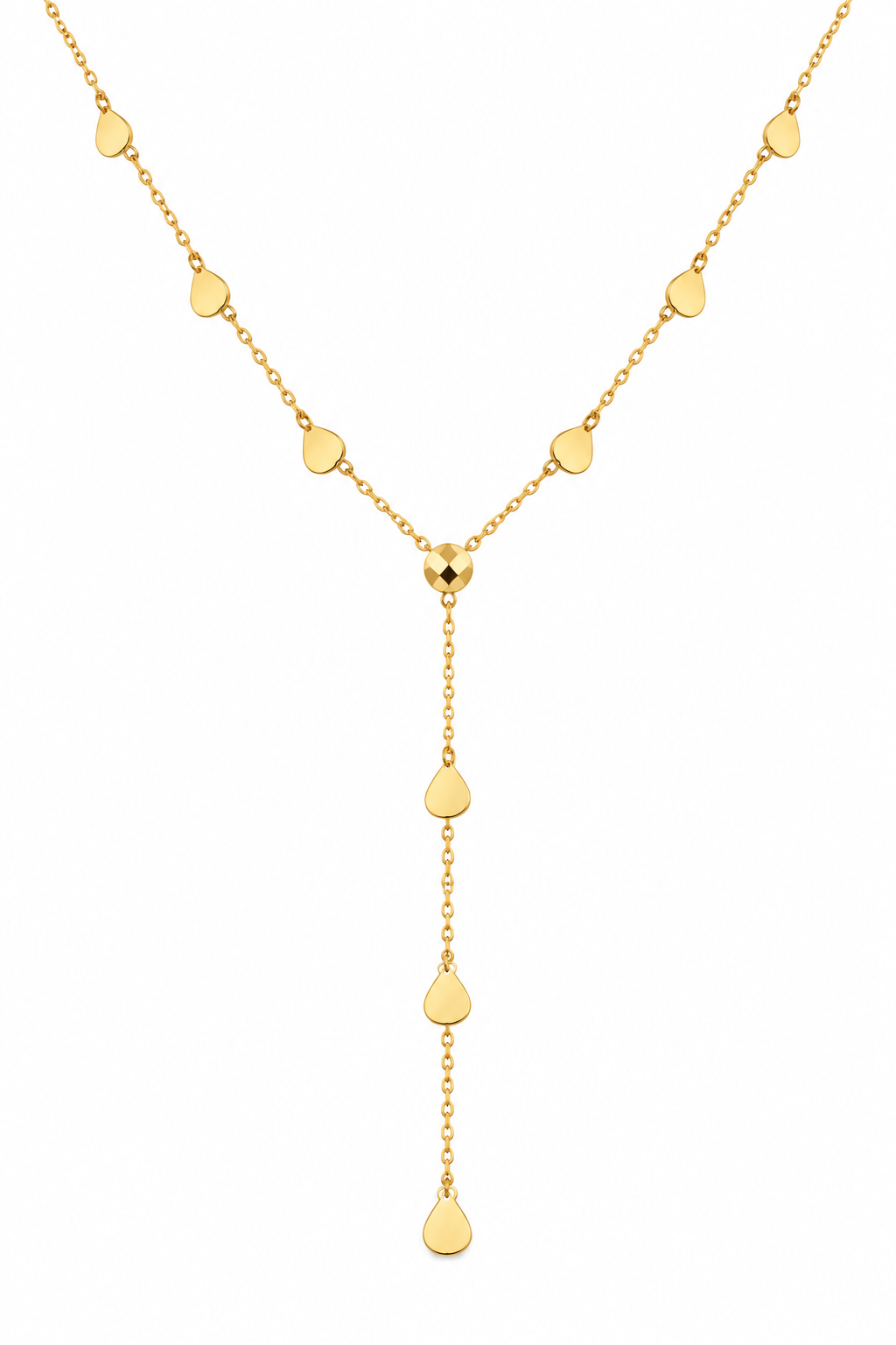 Delicate Gold Y-Drop Necklace