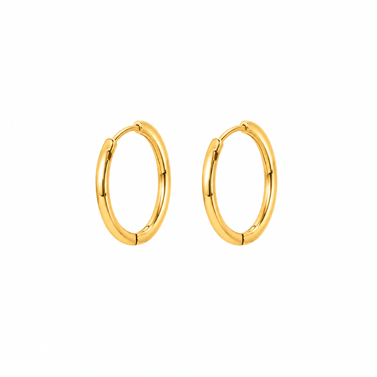 18K Gold Sleek Bali Earring