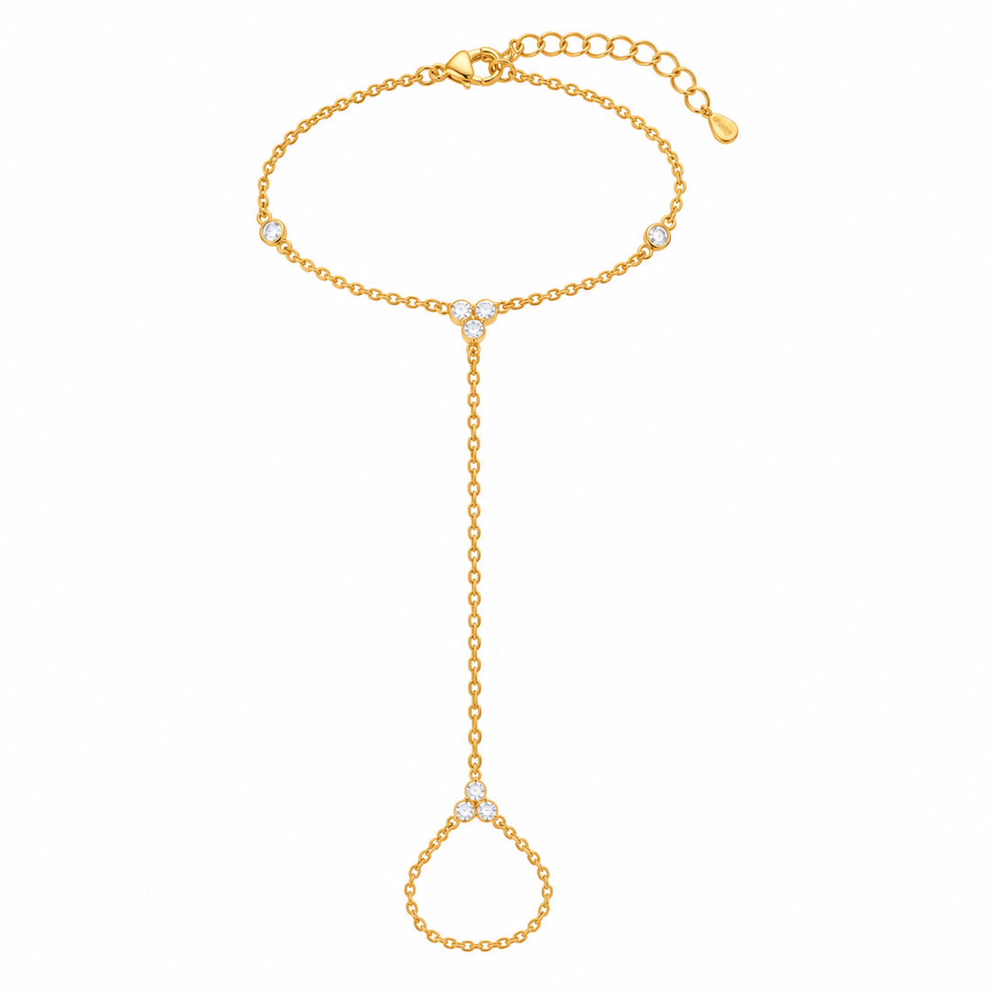 Delicate Gold Hand Chain