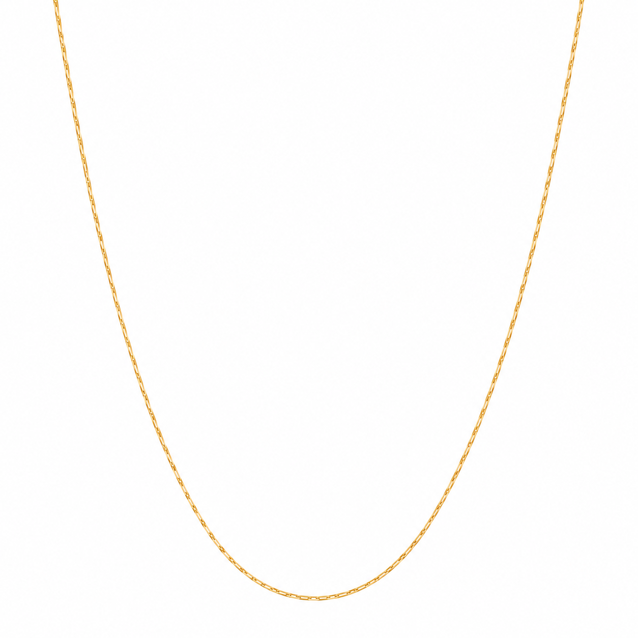 Gold Sleek Chain Necklace