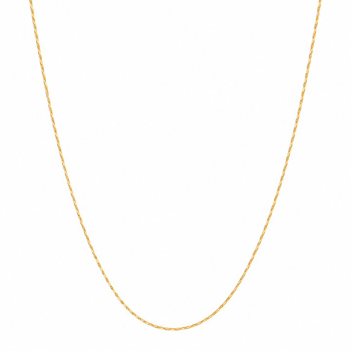 Gold Sleek Chain Necklace