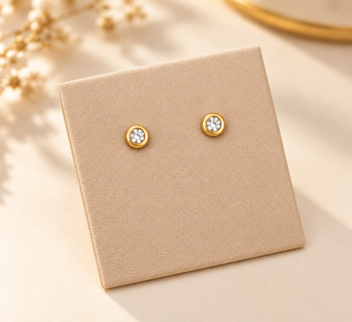 Men's Gold Stud Earring