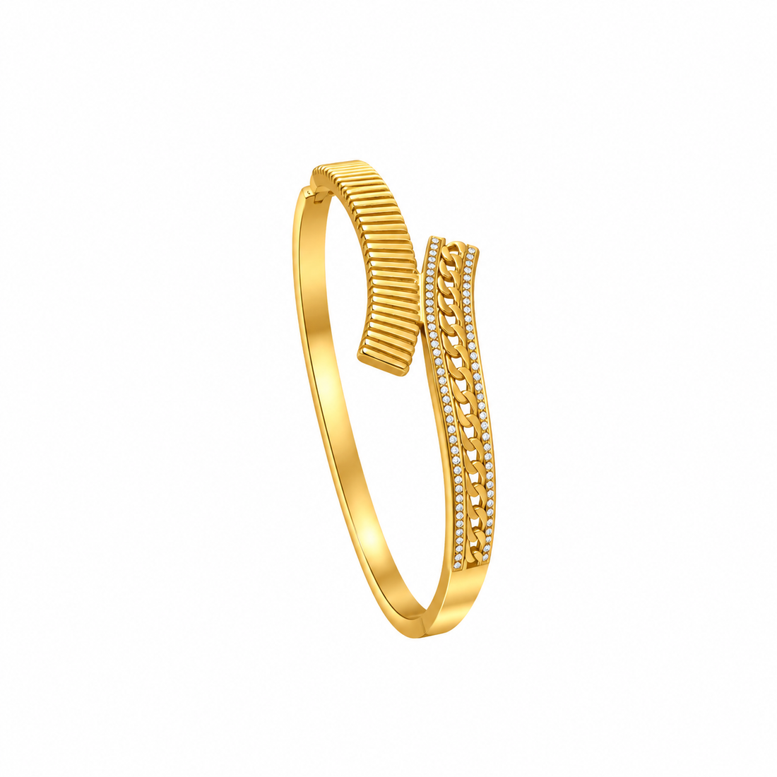 Chain Detail Bangle Bracelet
