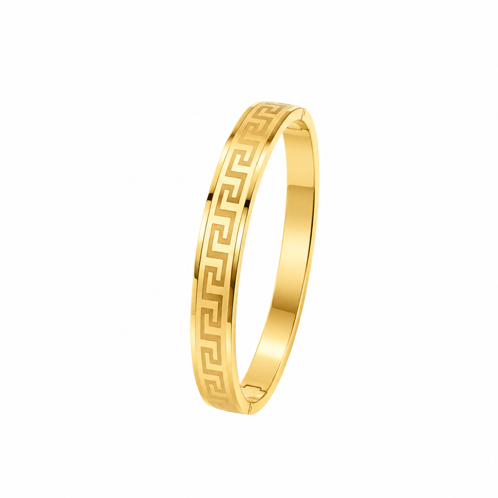 Greek Key Gold Men's Bracelet