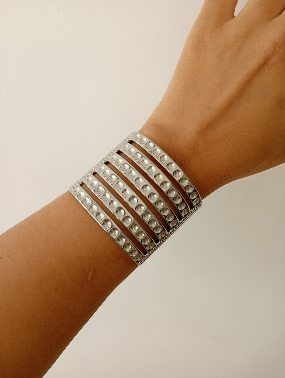 Silver Handcuff Bracelet