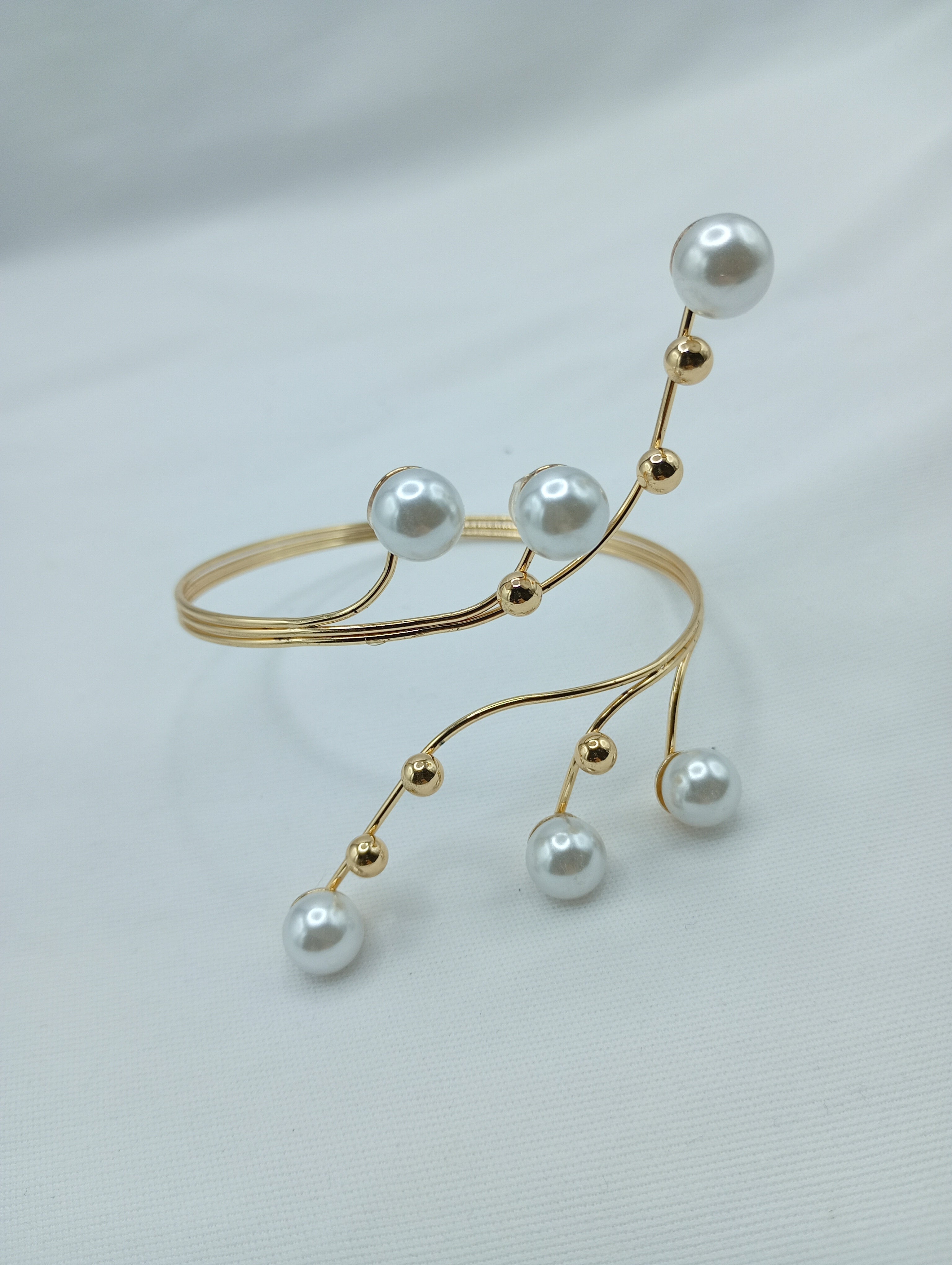 Pearl Branch Gold Upper Arm Cuff