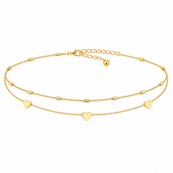 Layered Gold Heart Waist Chain