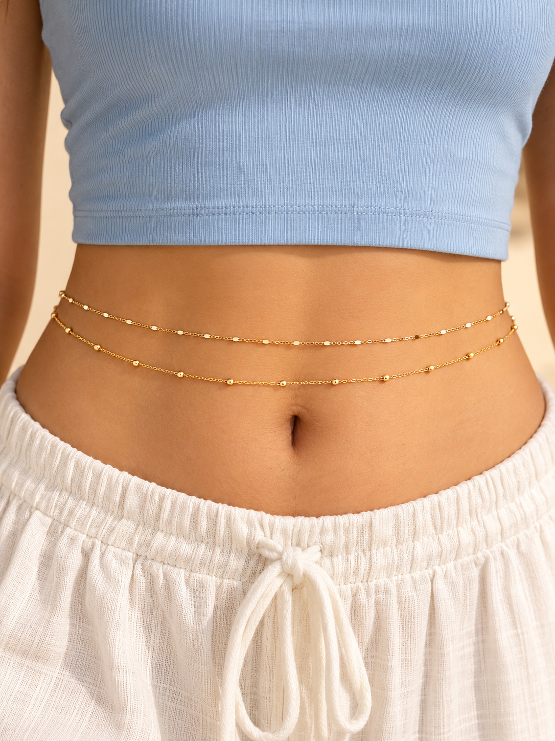 Layered Gold Waist Chain
