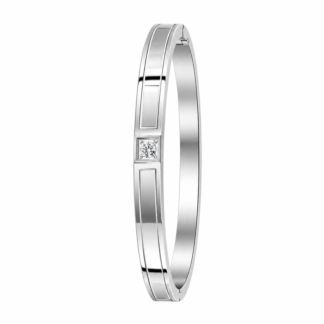 Geometric Silver Men's Bracelet