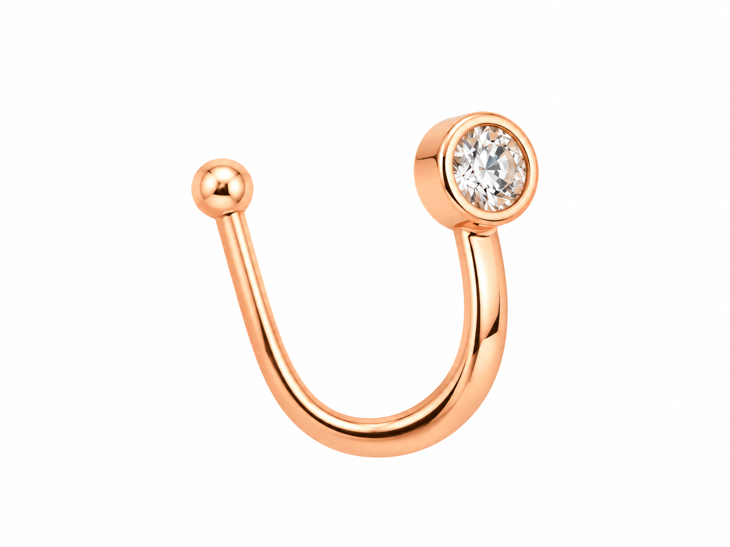 Rose-Gold Sparkle Nose Ring