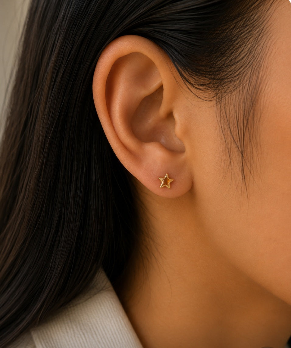 Tiny Star Stud Earrings