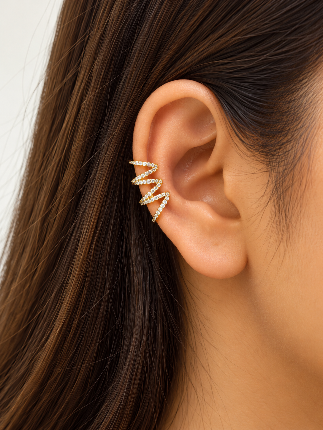 Spiral Zigzag Ear Cuff