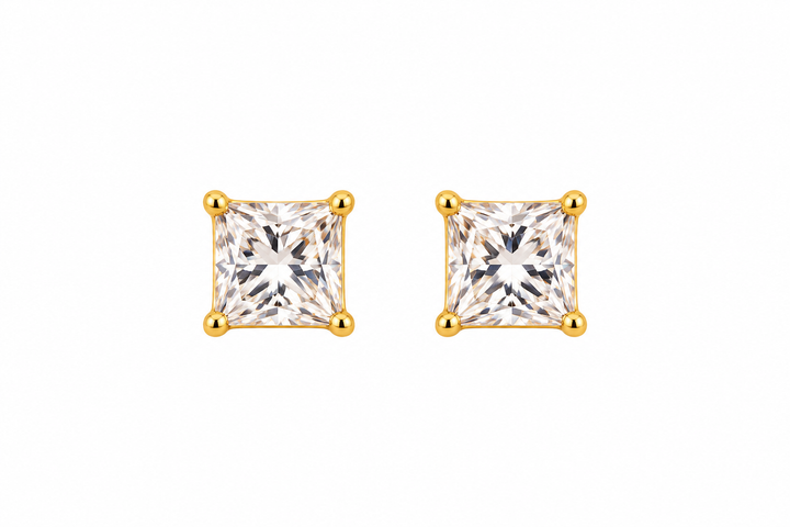 Square Diamond Men's Stud