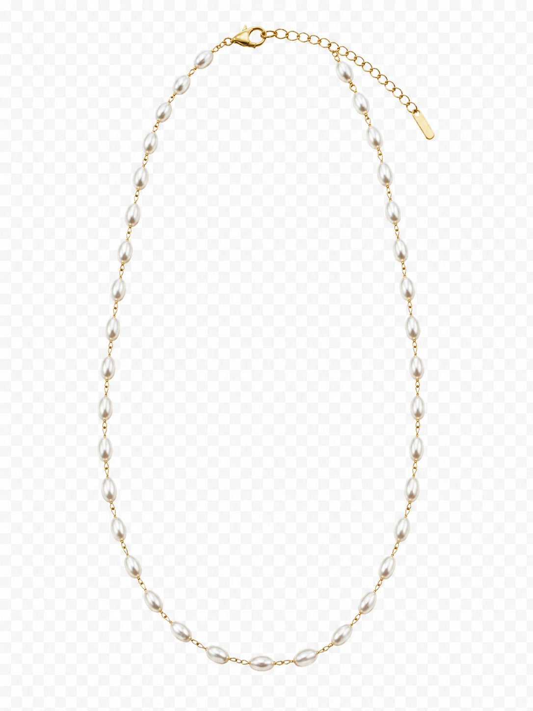 Dainty Pearl Gold Necklace